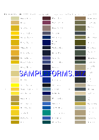 RAL Colour Chart 2